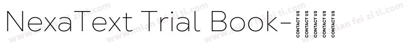 NexaText Trial Book字体转换
